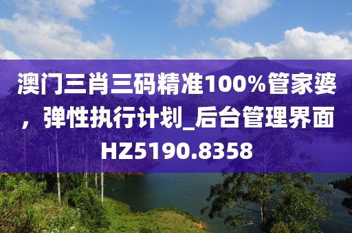 澳門三肖三碼精準(zhǔn)100%管家婆，彈性執(zhí)行計劃_后臺管理界面HZ5190.8358