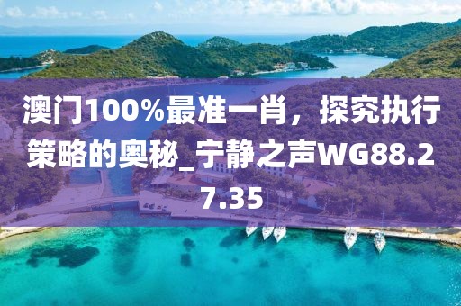 澳門(mén)100%最準(zhǔn)一肖，探究執(zhí)行策略的奧秘_寧?kù)o之聲WG88.27.35