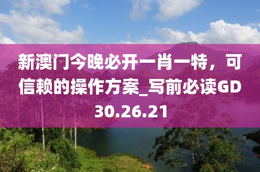 新澳門今晚必開一肖一特，可信賴的操作方案_寫前必讀GD30.26.21