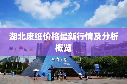 湖北廢紙價格最新行情及分析概覽