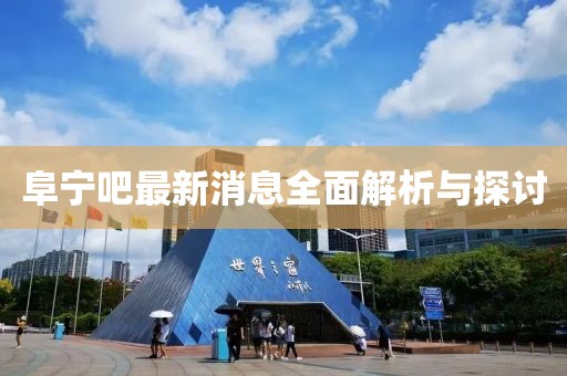 阜寧吧最新消息全面解析與探討