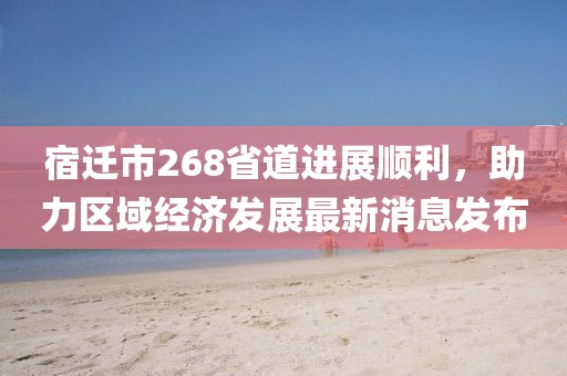 宿遷市268省道進展順利，助力區(qū)域經(jīng)濟發(fā)展最新消息發(fā)布