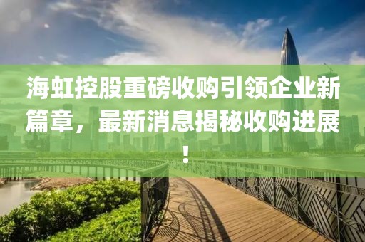 海虹控股重磅收購引領企業(yè)新篇章，最新消息揭秘收購進展！