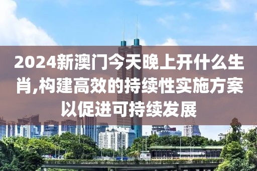 2024新澳門今天晚上開什么生肖,構(gòu)建高效的持續(xù)性實(shí)施方案以促進(jìn)可持續(xù)發(fā)展