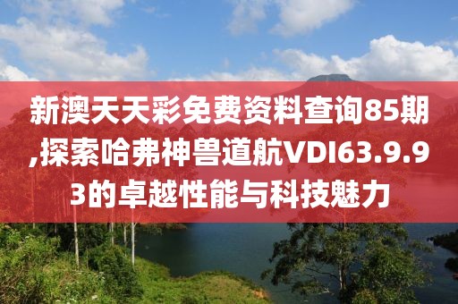 新澳天天彩免費資料查詢85期,探索哈弗神獸道航VDI63.9.93的卓越性能與科技魅力