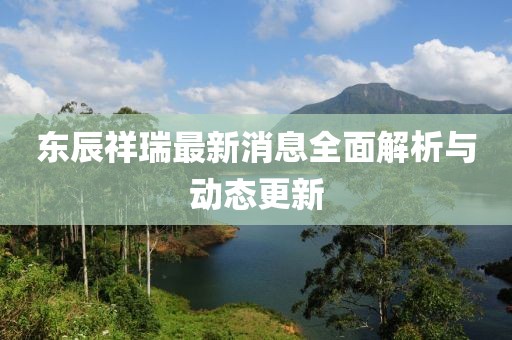 東辰祥瑞最新消息全面解析與動態(tài)更新