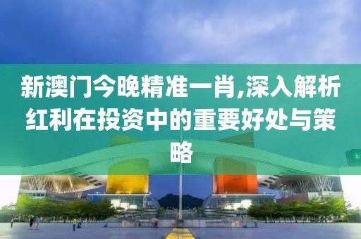 新澳門(mén)今晚精準(zhǔn)一肖,深入解析紅利在投資中的重要好處與策略