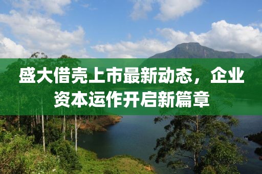 盛大借殼上市最新動態(tài)，企業(yè)資本運作開啟新篇章