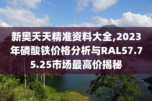 新奧天天精準(zhǔn)資料大全,2023年磷酸鐵價(jià)格分析與RAL57.75.25市場(chǎng)最高價(jià)揭秘