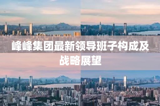 峰峰集團(tuán)最新領(lǐng)導(dǎo)班子構(gòu)成及戰(zhàn)略展望