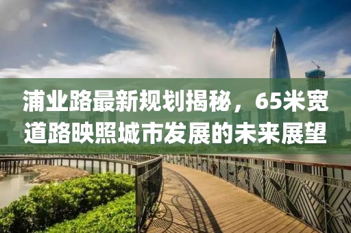 浦業(yè)路最新規(guī)劃揭秘，65米寬道路映照城市發(fā)展的未來展望