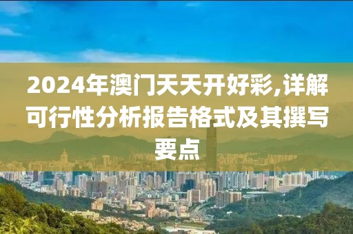 2024年澳門天天開好彩,詳解可行性分析報(bào)告格式及其撰寫要點(diǎn)