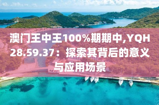 澳門(mén)王中王100%期期中,YQH28.59.37：探索其背后的意義與應(yīng)用場(chǎng)景