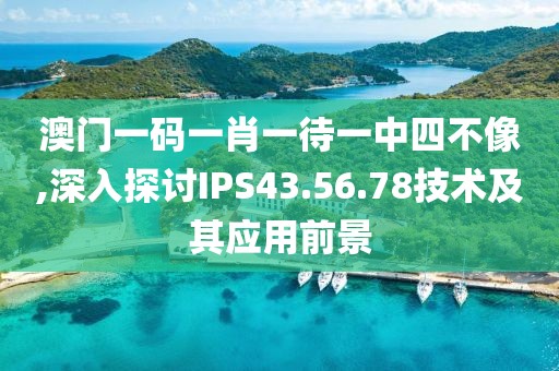 澳門一碼一肖一待一中四不像,深入探討IPS43.56.78技術及其應用前景