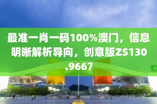 最準(zhǔn)一肖一碼100%澳門，信息明晰解析導(dǎo)向，創(chuàng)意版ZS130.9667