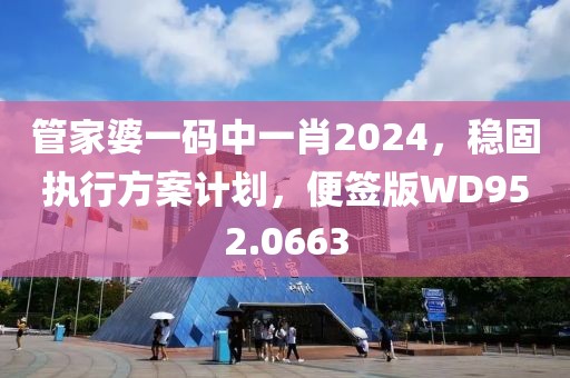 管家婆一碼中一肖2024，穩(wěn)固執(zhí)行方案計劃，便簽版WD952.0663