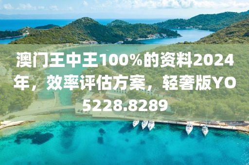 澳門王中王100%的資料2024年，效率評估方案，輕奢版YO5228.8289